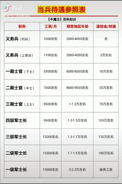 軍士長軍銜與工資待遇詳解，軍士長軍銜與工資待遇全面解析